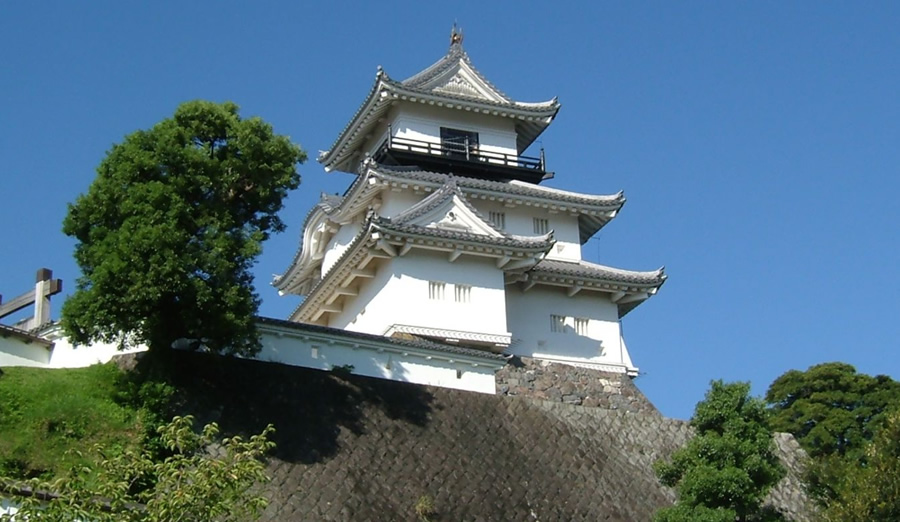 松平忠晴に仕官した時の居城、掛川城